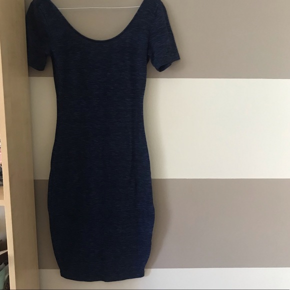 Dynamite - Women’s Blue Heathered Midi Dress - XS - Picture 2 of 4